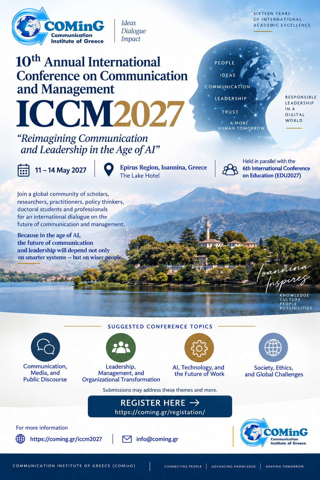 10th International Conference on Communication and Management (ICCM2027)